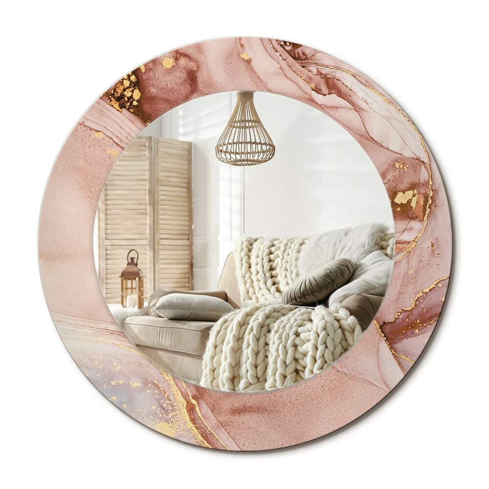 Kerek tükör dekoráció Absztrakt folyadék