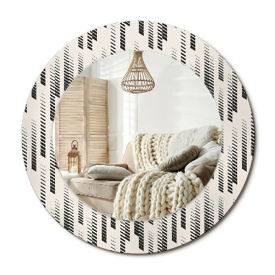 Kerek dekor tükör Csíkos minta