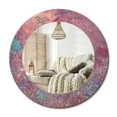 Kerek design tükör Színek fesztiválja