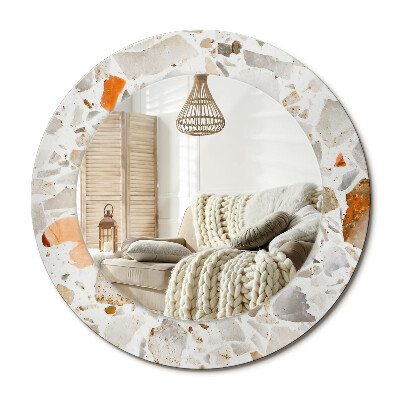 Kerek dekor tükör Terrazzo stílus