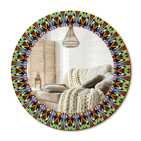 Kerek design tükör Mandala minta