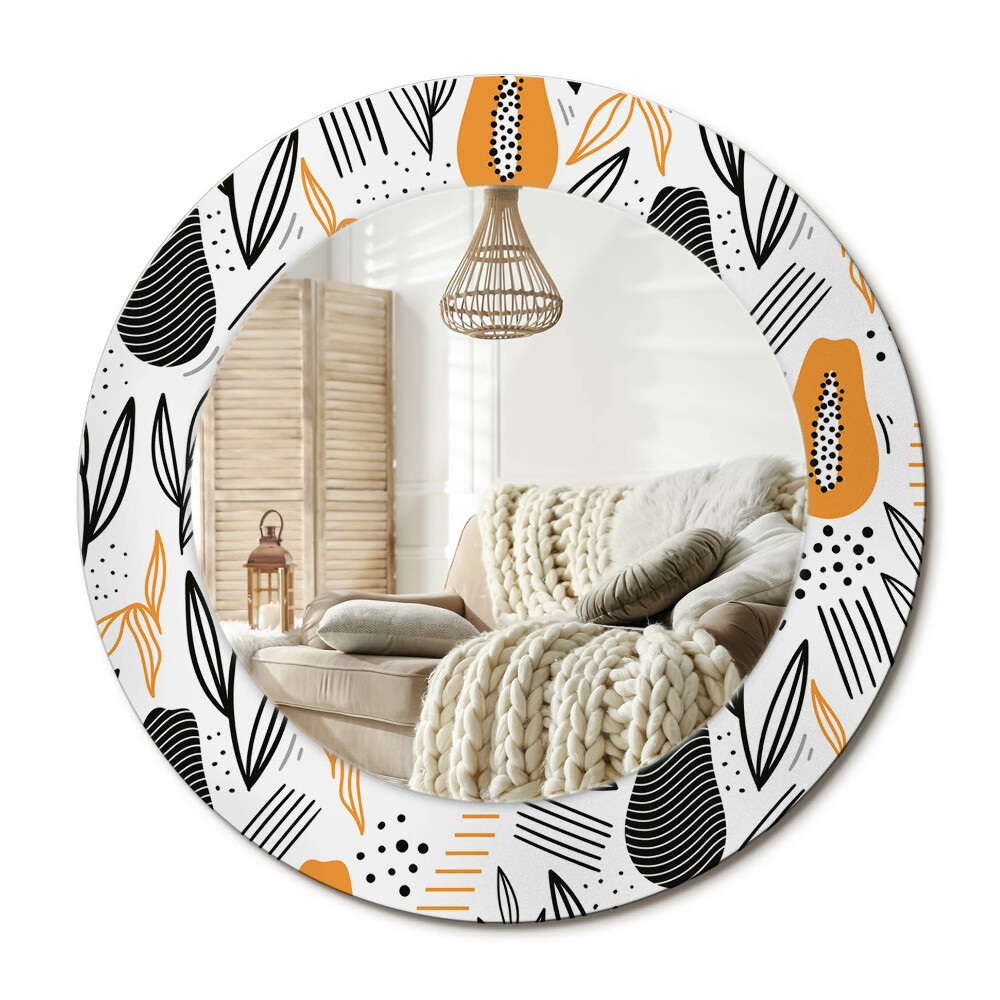 Kerek design tükör Papaya