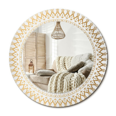 Kerek dekor tükör Indiai mandala