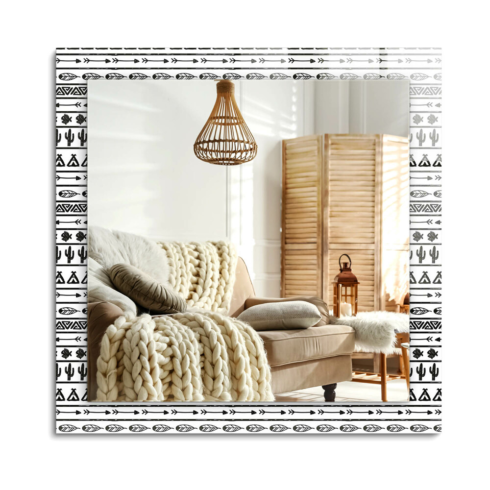 Téglalap tükör díszítéssel Tipi nyílkaktuszok