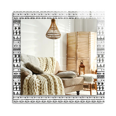 Téglalap tükör díszítéssel Tipi nyílkaktuszok