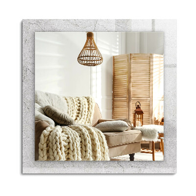 Téglalap tükör fali dísz Repedt betonfelület