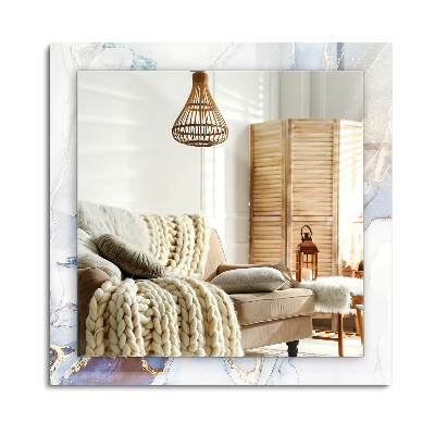 Téglalap dísztükör Absztrakt márvány művészet