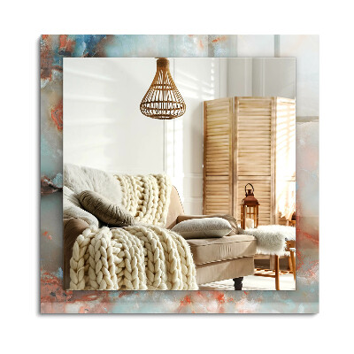 Téglalap díszes tükör Absztrakt színes textúra