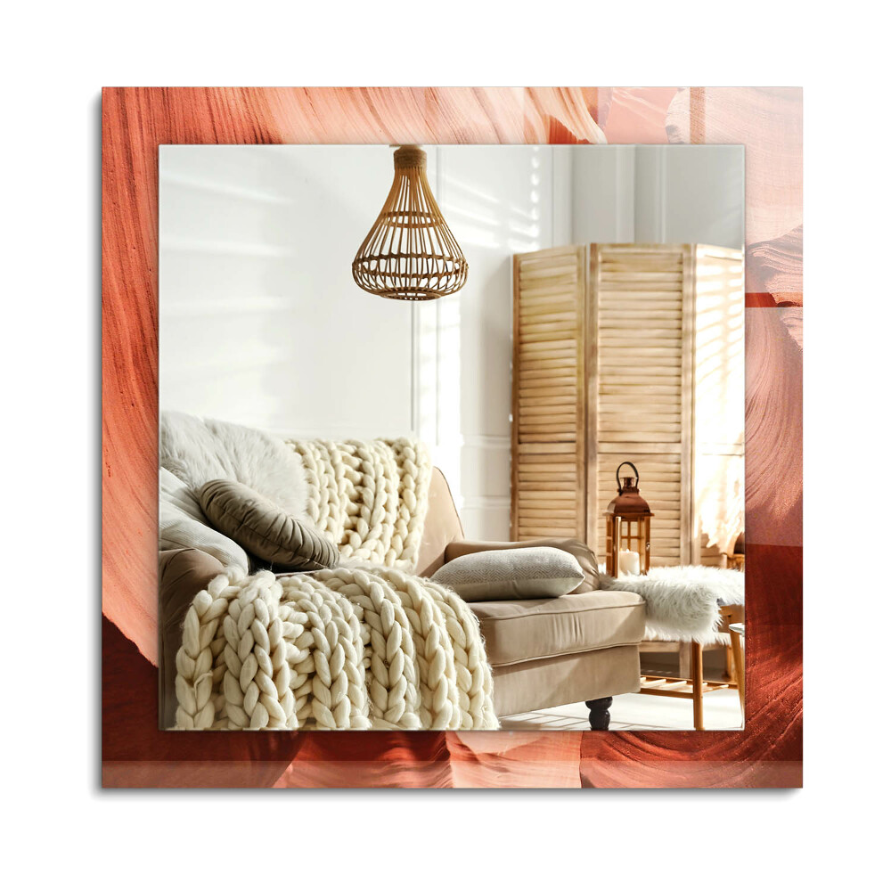 Téglalap tükör díszítéssel Sivatagi szikla kanyon