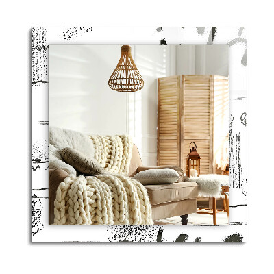 Téglalap tükör fali dísz Absztrakt modern minták