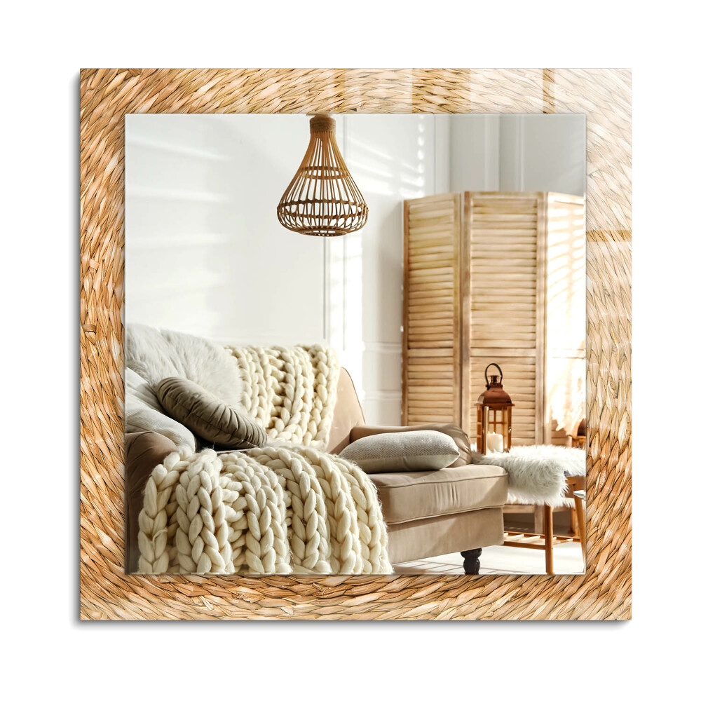 Téglalap dísztükör Vesszőből fon