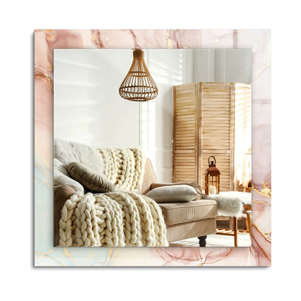 Téglalap díszes tükör Absztrakt akvarell művészet