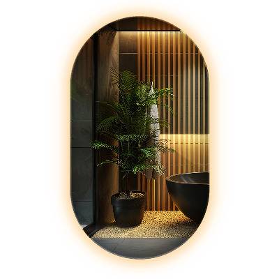 Ovális led tükör klasszikus