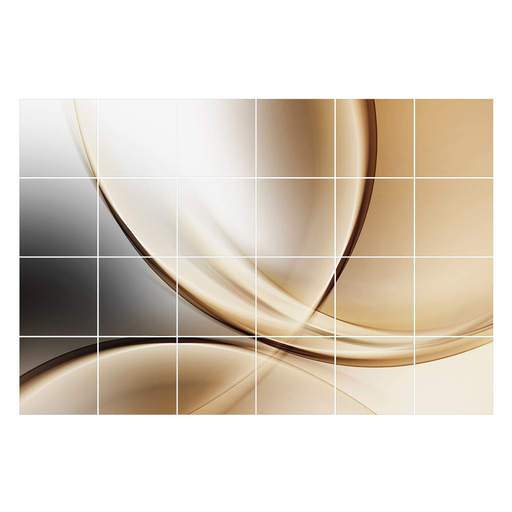 Öntapadós csempe matrica Absztrakt hullámok és görbék