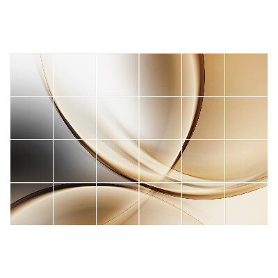 Öntapadós csempe matrica Absztrakt hullámok és görbék