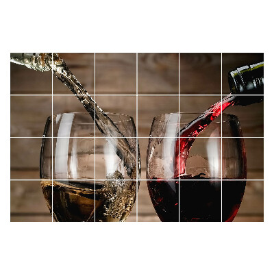 Csempe matrica Italok poharakba öntése