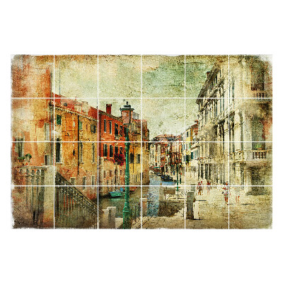 Csempe matrica Velence festői stílusban