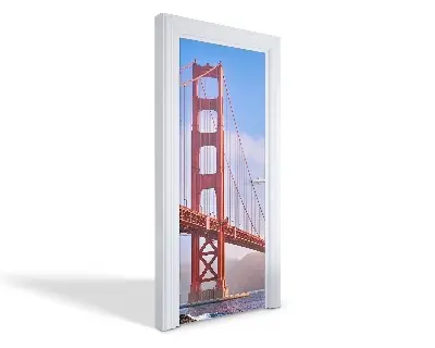 Naklejka na drzwi samoprzylepna Most Golden Gate