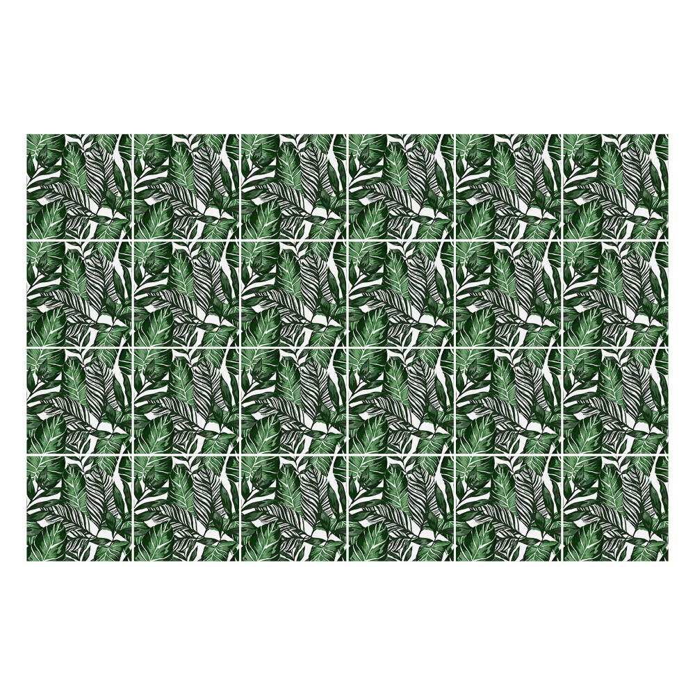 Csempe matrica Trópusi stílusú levelek