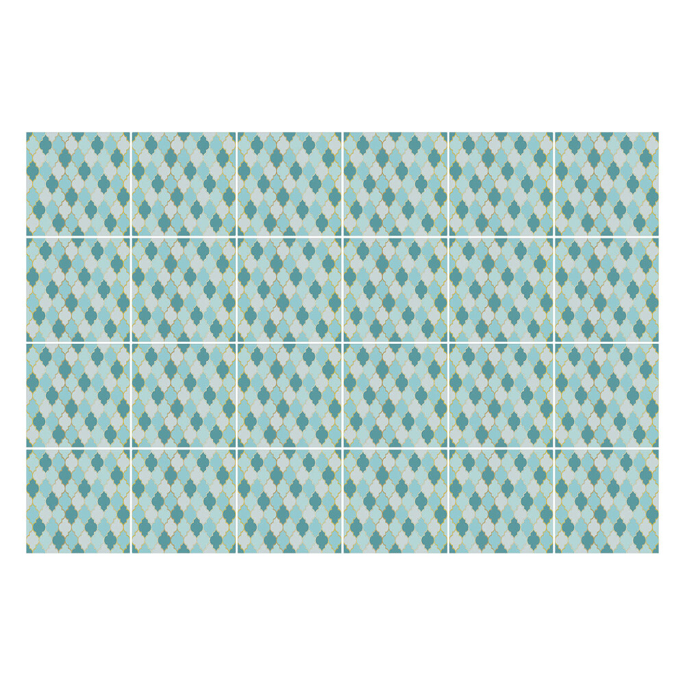 Öntapadós csempe matrica Keresztezett alakzatok egy rácsban