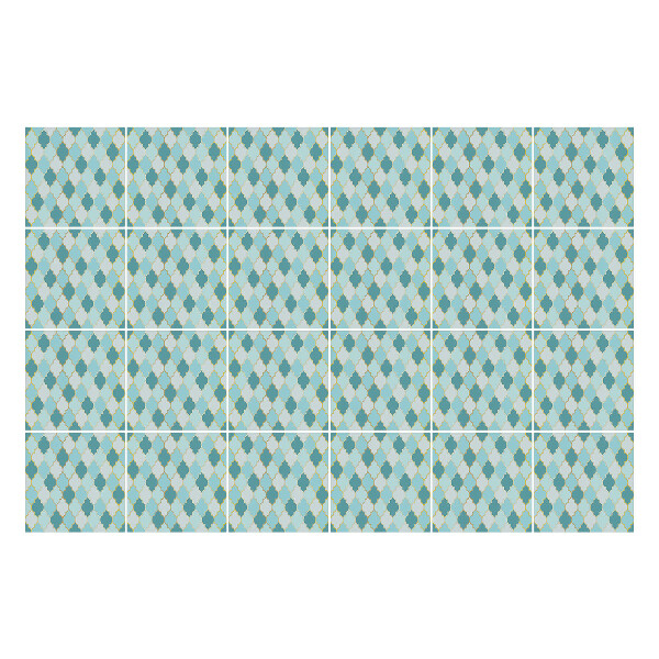 Öntapadós csempe matrica Keresztezett alakzatok egy rácsban