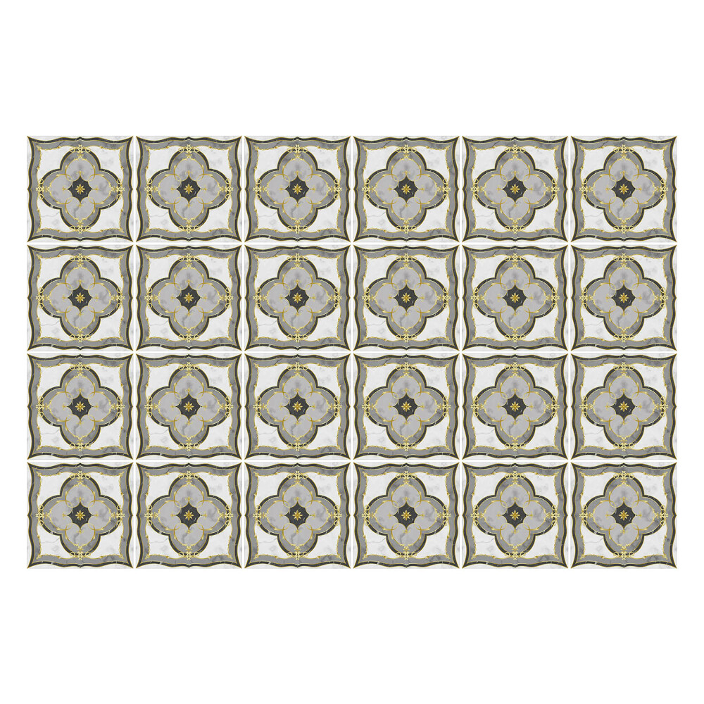 Csempe matrica Díszek egy rácsban