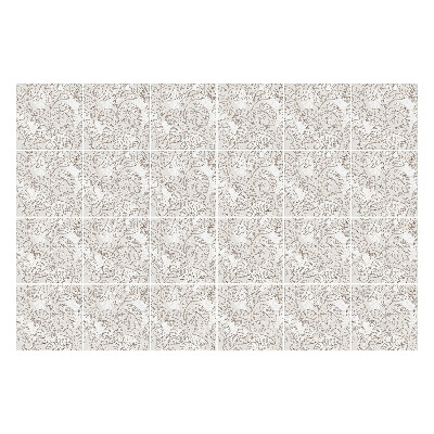 Csempe matrica Trópusi levelek egy elrendezésben