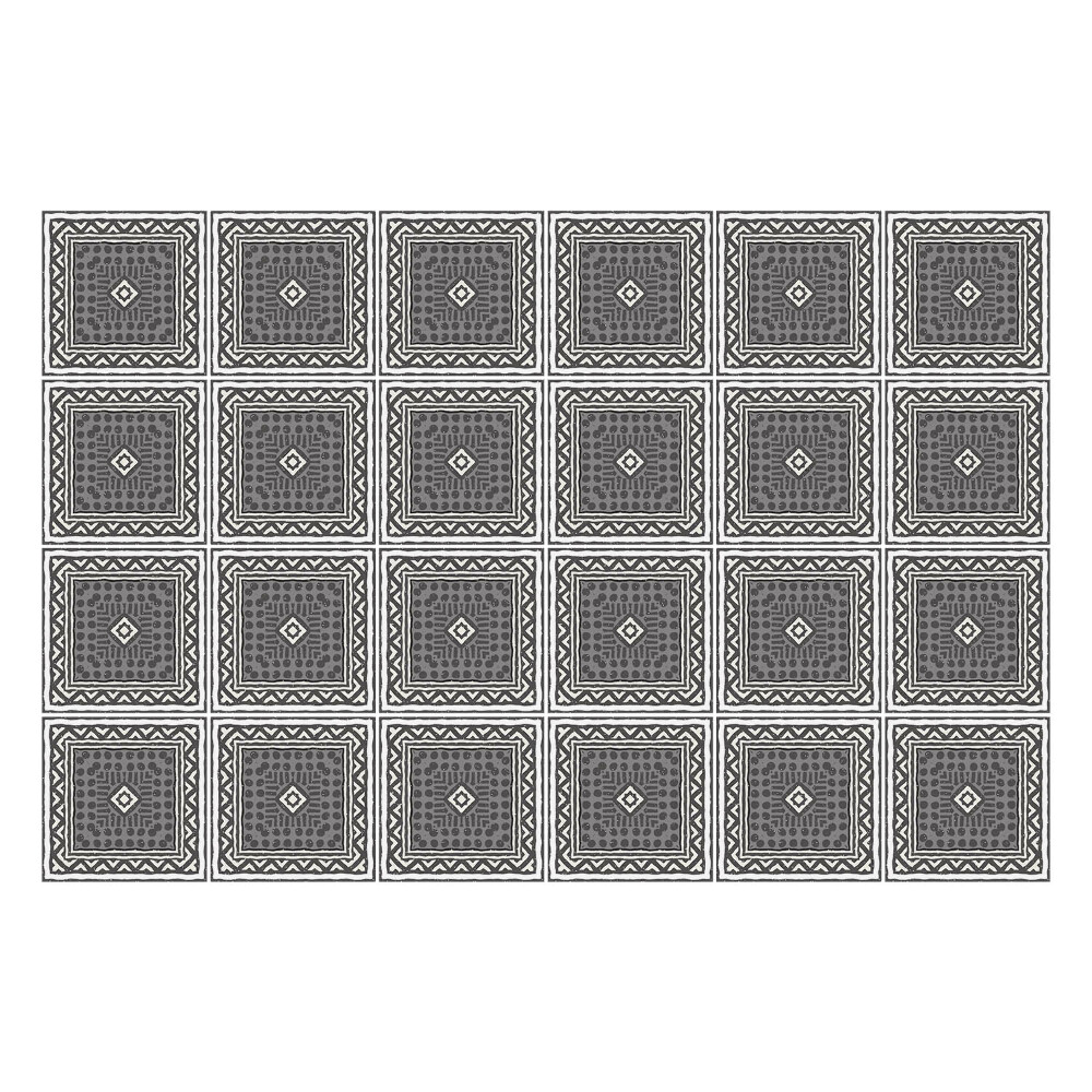 Csempe matrica Négyzet alakú csempe díszekkel