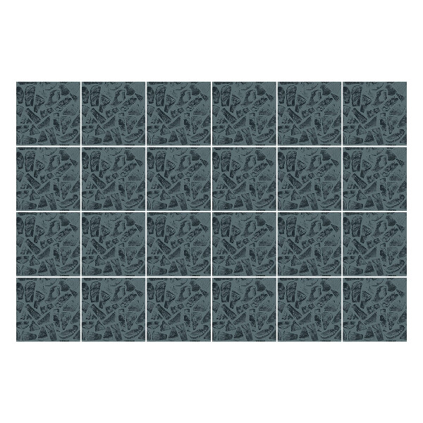 Öntapadós csempe matrica Zúzott kőzetek táblákban