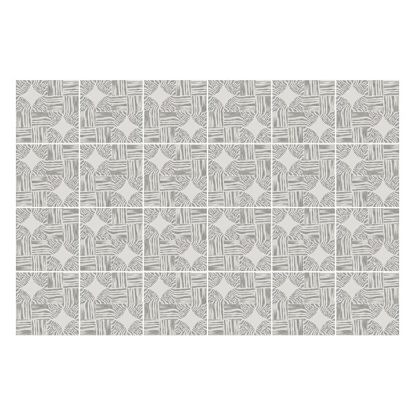 Öntapadós csempe matrica Keresztezett ívek egy rácsban