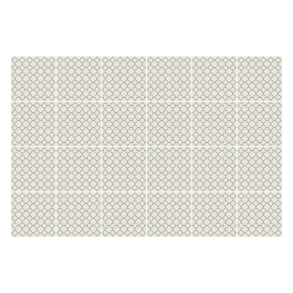 Csempe matrica Hatszögletű motívumok rácsban