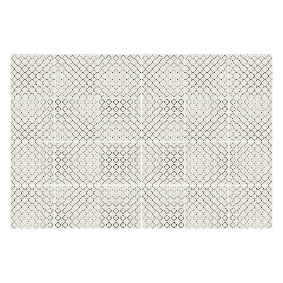 Csempe matrica Hatszögletű motívumok rácsban