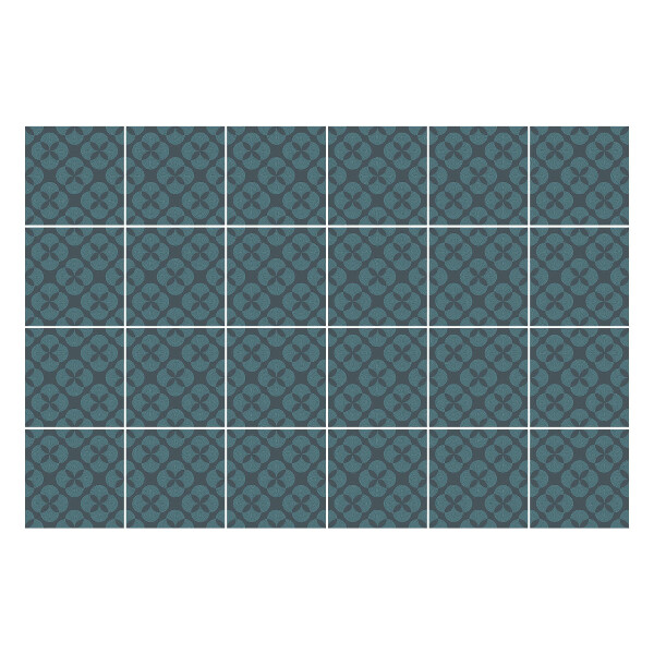 Csempe matrica Virágos motívum hálóban