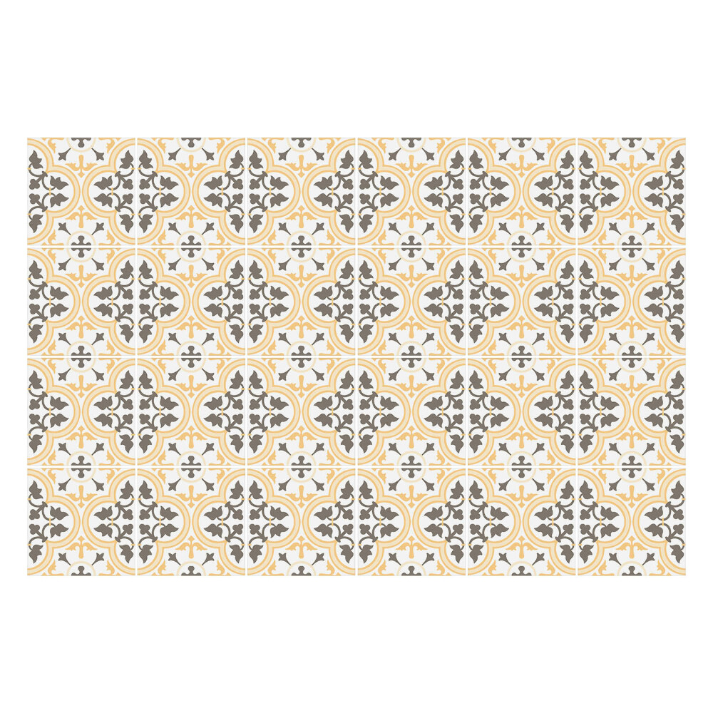 Csempe matrica Elegáns díszek keretben