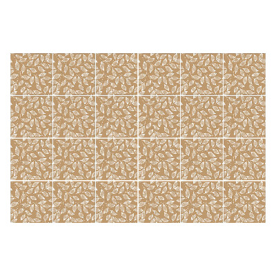 Öntapadós csempe matrica A levelek finom elrendezésben