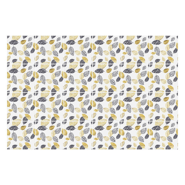 Csempe matrica Levelek különböző formákban