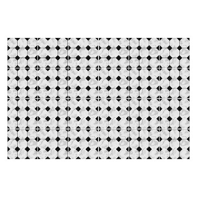 Öntapadós csempe matrica Hatszögek egy rácsban