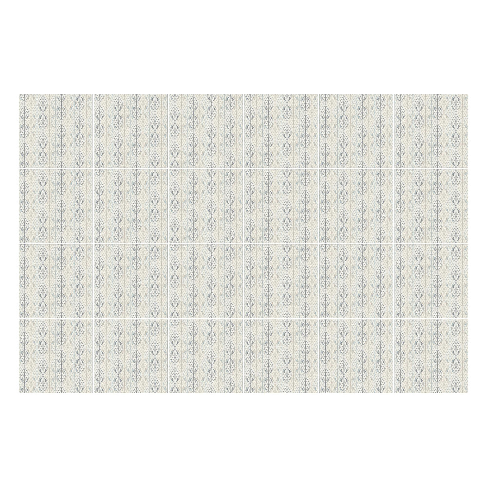 Csempe matrica Finom levelek sorokban