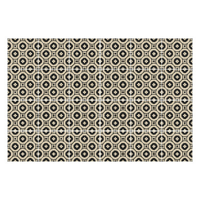 Csempe matrica Körök virággal