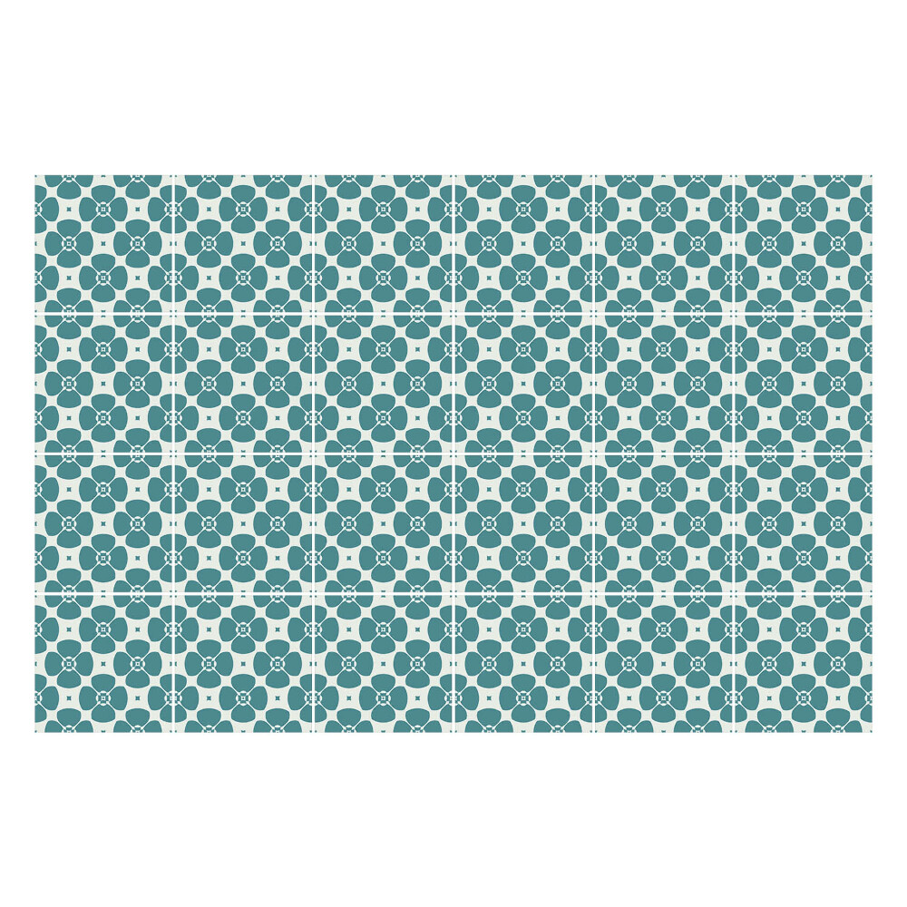 Csempe matrica Geometrikus virágok hálóban