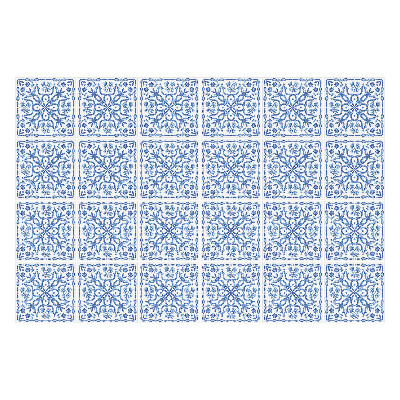 Csempe matrica Kék csempe