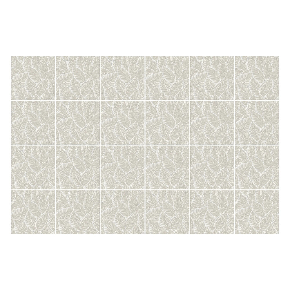 Öntapadós csempe matrica Finom levelek sorban