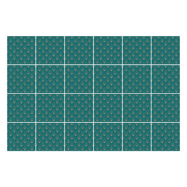 Csempe matrica Csepp motívum hálóban