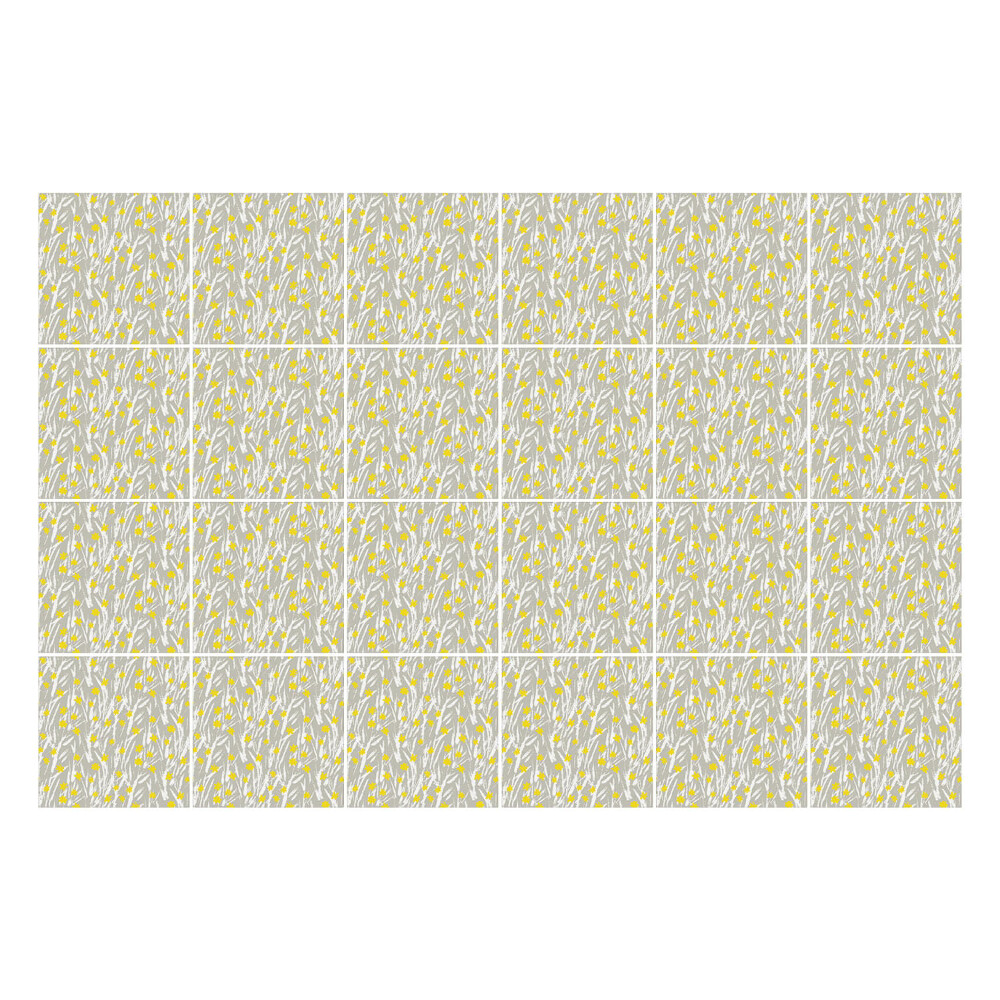 Csempe matrica Finom ágak virágokkal