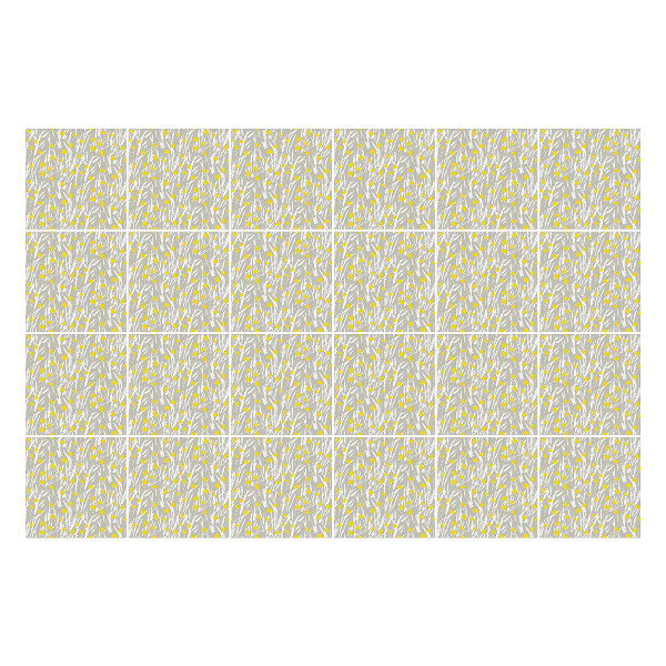 Csempe matrica Finom ágak virágokkal