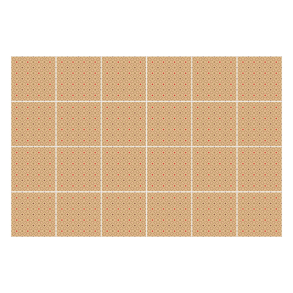 Öntapadós csempe matrica Finom virágmotívum