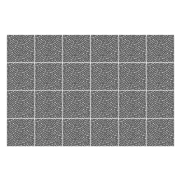 Csempe matrica Keresztezett ívek egy rácsban