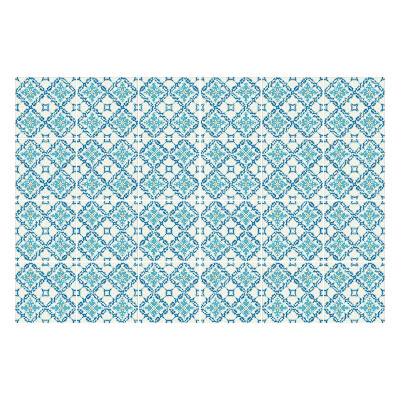 Öntapadós csempe matrica Geometrikus virágmotívumok