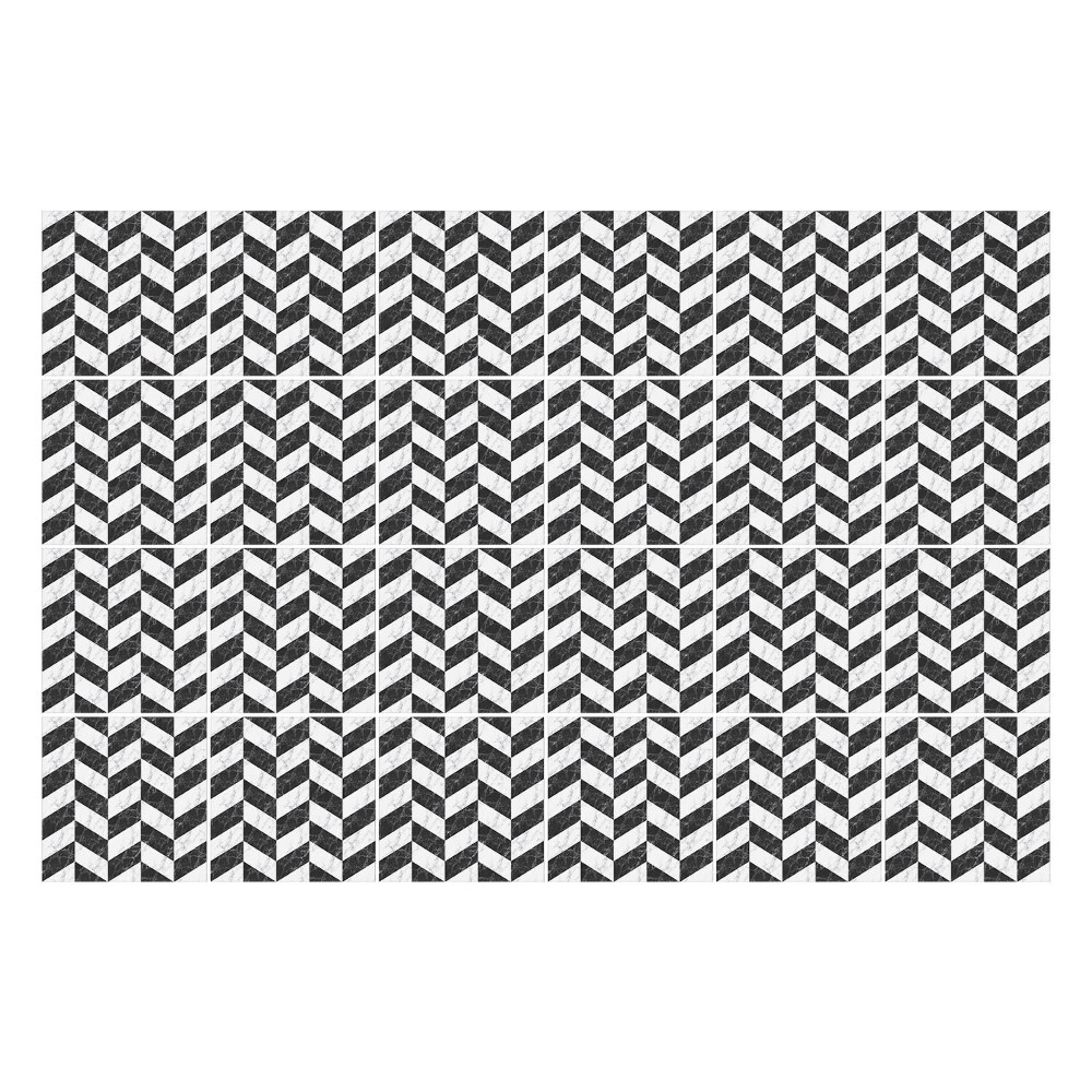 Csempe matrica Cikcakkos motívumok a sorban