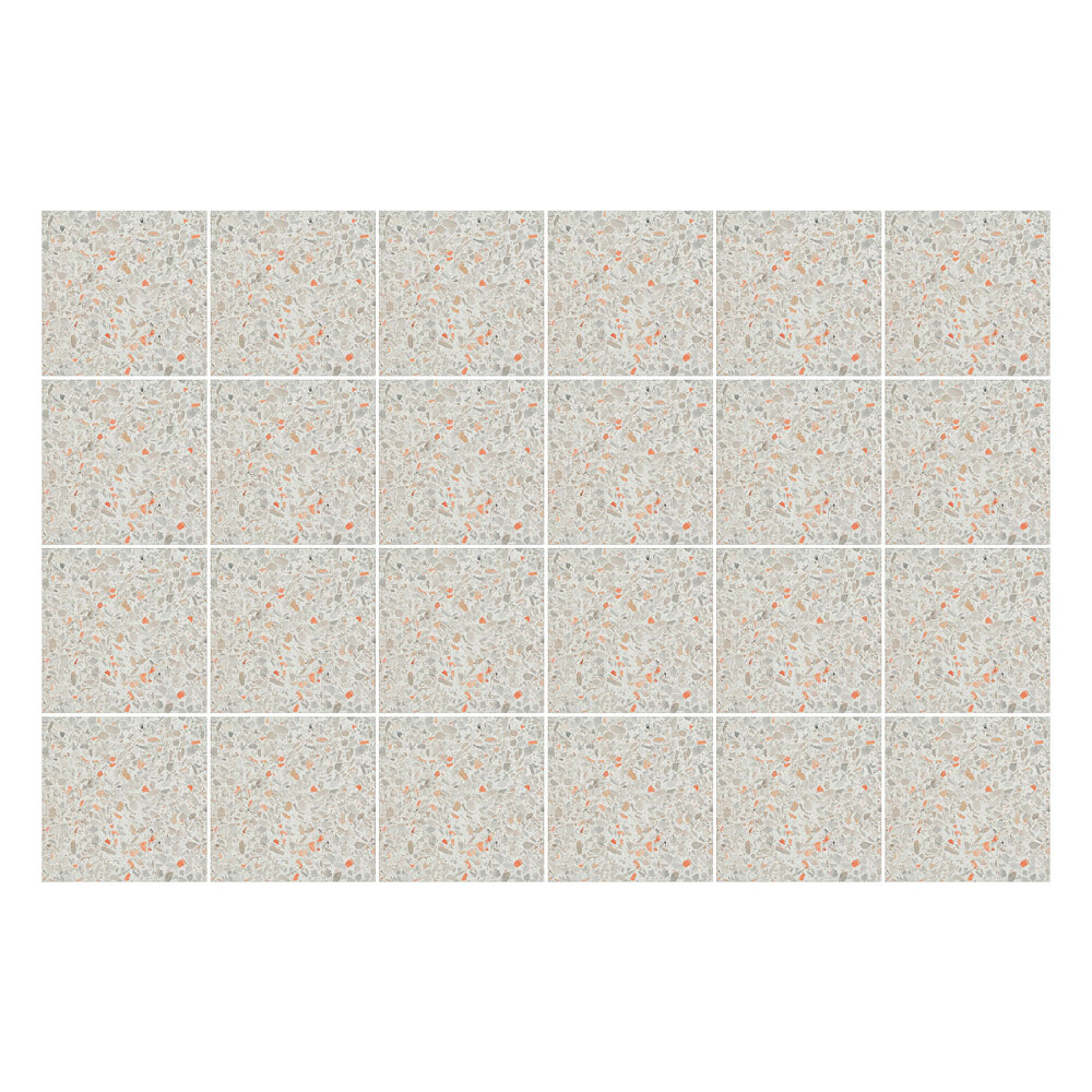 Csempe matrica Virág motívum levelekkel